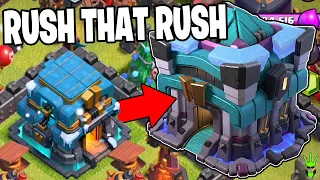 TIME TO RUSH MY RUSH TO TOWN HALL 13! - Clash of Clans