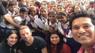 Coldplay’s Chris Martin and Sachin Tendulkar were fun at Mumbai’s community school