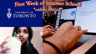 COLLEGE VLOG: First Week of Summer School *online edition* (UofT)