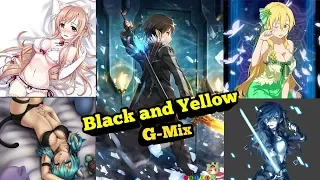 Sword Art Online [AMV] [Lyrics] Black and Yellow - G-Mix