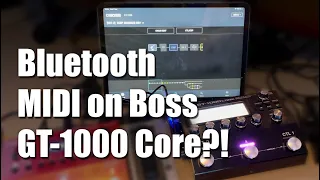 Boss GT-1000 Core / RC500 with bluetooth and midi control via iPad