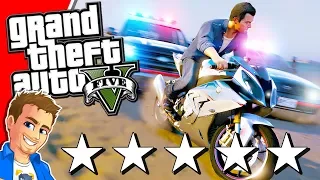 GTA 5 Five Stars Challenge - BMW S1000RR Escaping Police in GTA 5