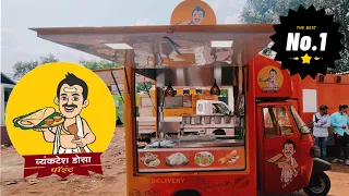 Dosa Mini food van on Ape, compact Design