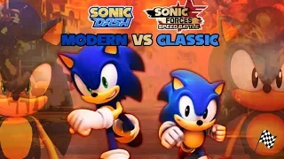 Modern Sonic vs Classic Sonic Round 2: Speed Battle/Sonic Dash