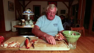 How to Crack and Eat a Hard Shell Lobster with Lobster Fisherman Jeff Peterson