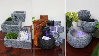 Best 3 Home Made Tabletop Water Fountains Using Styrofoam | Amazing DIY Waterfall Fountain Ideas