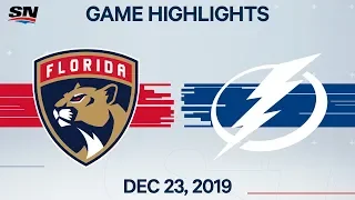 NHL Highlights | Panthers vs Lightning - Dec. 23, 2019