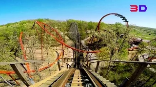 The Voyage 3D front seat on-ride HD POV @60fps Holiday World