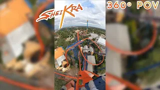 Sheikra Front Row First Reaction 360º POV! | Busch Gardens Dive Coaster! #shorts