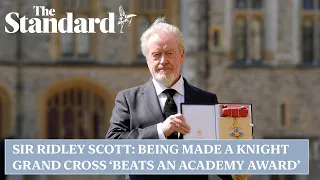 Sir Ridley Scott says being made a Knight Grand Cross 'beats an academy award'