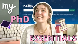 PHD ESSENTIALS // TOOLS FOR PHD STUDENTS // GRADUATE SCHOOL ESSENTIALS // MY PHD FAVORITES