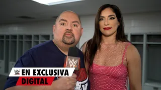 Fluffy y Raquel Rodriguez nos presumen su español antes de Rumble: Exclusiva, Ene 28, 2023