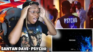 AMERICAN REACTS TO UK RAPPER SANTAN DAVE- PSYCHO! (This man is a LEGEND!)| Favour
