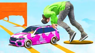 ТОЛЬКО ОДИН ШАНС из 1000! Я и COFFI ФАНТАСТИЧЕСКИЙ ПАРНЫЙ ПАРКУР в ГТА 5! (GTA 5 Смешные Моменты)