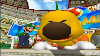 Mario Power Tennis Wiggler Trophy Celebration But Its Shadow The Hedgehog