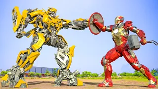 Transformers Rise Of The Beasts - Bumblebee vs Iron Man Final Fight | Paramount Pictures [HD]