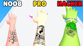 NOOB vs PRO vs HACKER in Tattoo Evolution