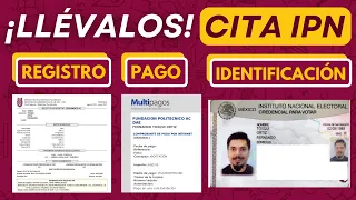 ¿Qué documentos necesito llevar para la CITA de Expedición de la FICHA del EXAMEN IPN 2024?