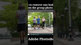 Remove one of from group photo in Photoshop #shorts