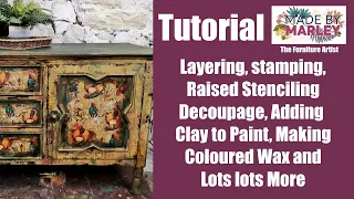 How to Add Clay to Paint to Create raised stencils and lots of Texture