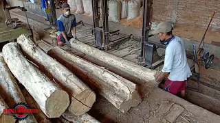 INSIDE AN OLD SAWMILL IN INDONESIA