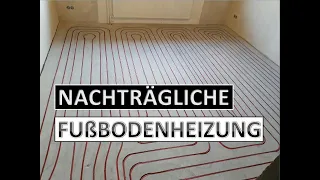 FUßBODENHEIZUNG nachträglich einbauen | Keine Heizkörper mehr | Einfräsen