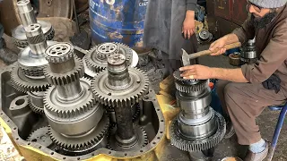 This Mechanic is Genius! Genius Restoration of Caterpillar Grader Transmission | Amazing Restoration