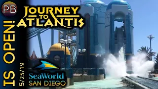 Journey to Atlantis is OPEN! SeaWorld San Diego's Water Coaster is Back from Refurbishment!