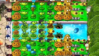 Plants vs Zombies Survival Pool hard Day original Gameplay