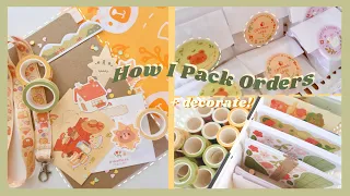 How I Pack Shop Orders! ✿ Shipping Supplies & Making New Decals