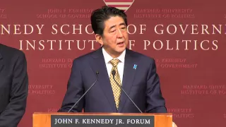 A public address by Shinzo Abe, Prime Minister of Japan | Institute of Politics