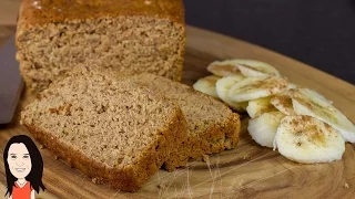 Gluten Free Banana Bread - Vegan Recipe (No eggs, Dairy or Oil)!