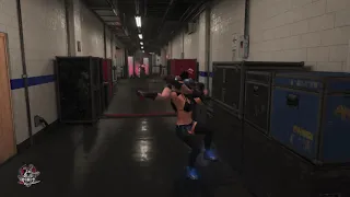 WWE 2K19 tamina v scarlet  backstage brawl