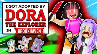 I GOT ADOPTED BY DORA THE EXPLORER EP #1 (Roblox Brookhaven RP🏠)