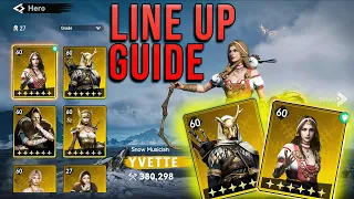 Viking Rise how to get the Best Line up for heros - line Up Guide