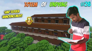 New SMP Server Announcement and Finding Totem of Undying - Day 26 in Minecraft | Tamil