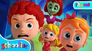 Run Schoolies Run |  Halloween Cartoon Songs For Children | Schoolies Videos