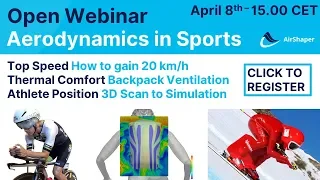 Aerodynamics in Sports - Open Webinar