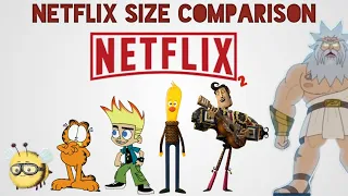 Netflix Size Comparison | Biggest Characters of Netflix Cartoons | Part 2