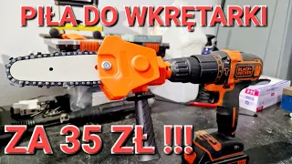 Piła łańcuchowa do wkrętarki z AliExpress ➡️ za 35 zł