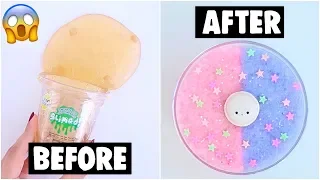 EXTREME ASMR STORE BOUGHT SLIME MAKEOVER CHALLENGE *fixing $5 cheap slime*