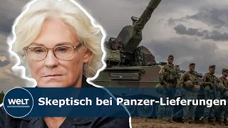 PANZER GEGEN PUTIN? Deutsche Debatte um Waffen für Ukraine - Lambrecht will keine Alleingänge