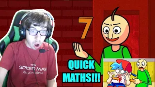 QUICK MATHS!!! || BOYFRIEND vs. BALDI'S BASICS! Friday Night Funkin' Logic Reaction!