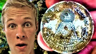 WEIRD COIN FOUND METAL DETECTING: ILLUMINATI CONFIRMED? | THE ULTIMATE COIN HUNT