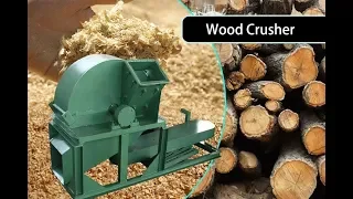 How To Make Sawdust? Wood Shredder | Wood Crusher Machine for Recycling Logs Branches Wood Wastes