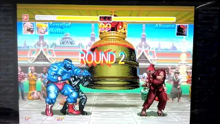 Ultra Street Fighter 2 - 1P Buddy Battle Zangief, Guile vs Shin Akuma