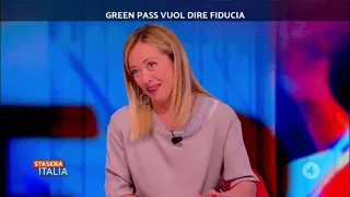 Una grandissima Giorgia Meloni interviene a Stasera Italia. Assolutamente da non perdere!