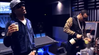 French Montana  & Future in studio working on a beat made by Helluva