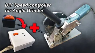 Angle grinder speed controller - after converting an angle grinder to a circular saw