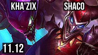 KHA'ZIX vs SHACO (JUNGLE) | Quadra, 1.8M mastery, 900+ games, 14/3/7 | EUW Diamond | v11.12